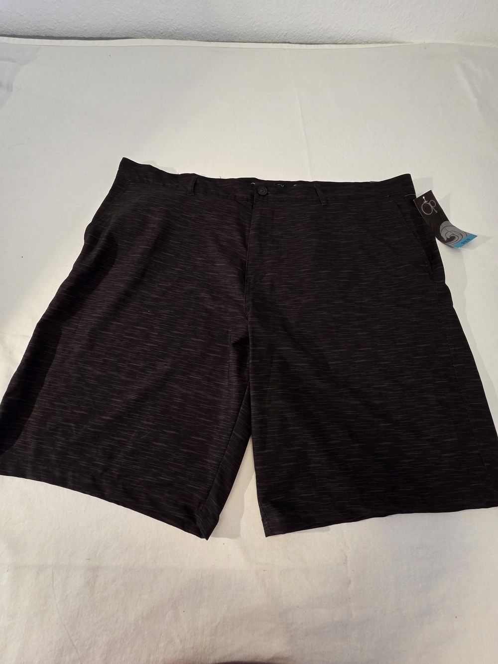 OP Flex Men's Black Heather Performance Shorts. 4 Way Stretch.